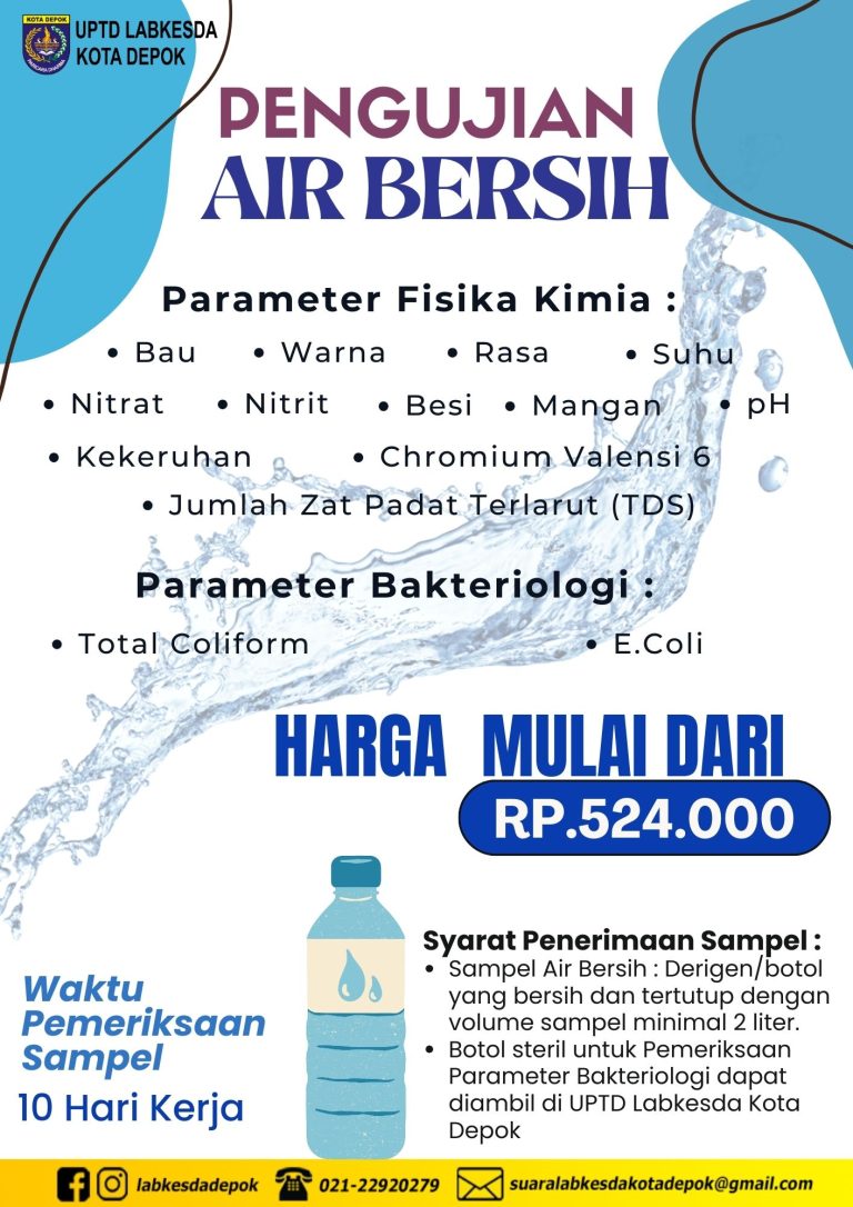 Paket Pemeriksaan Air Bersih