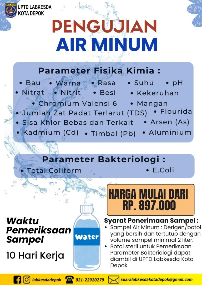 Paket Pemeriksaan Air Minum